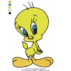 Tweety 04 Embroidery Designs